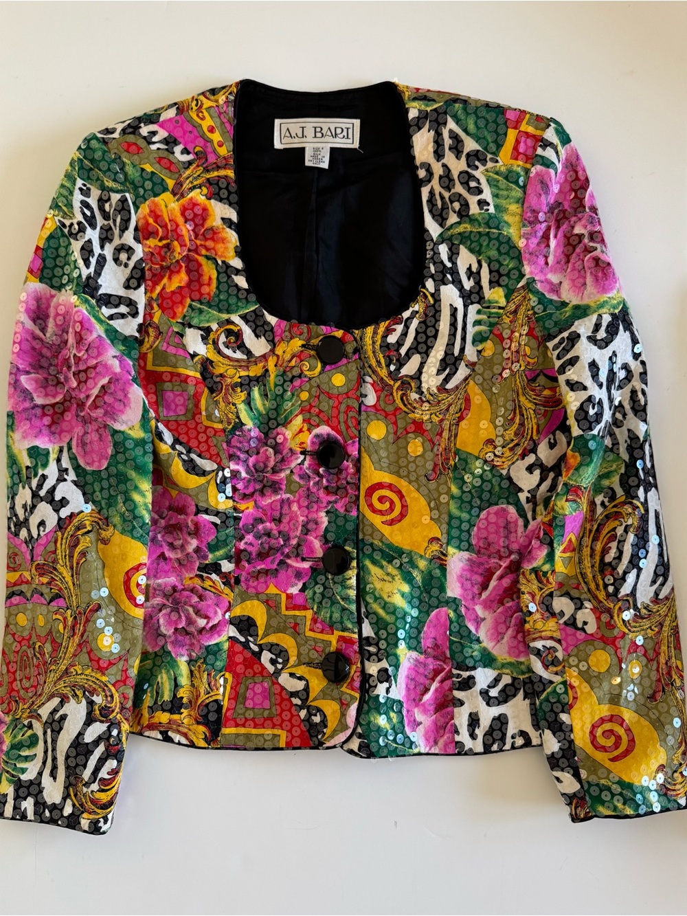 A.J. Bari 100% Silk Blazer